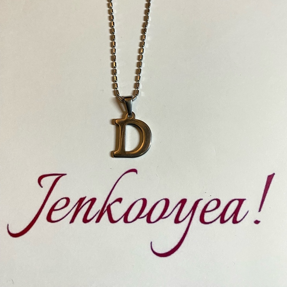 Silver Initial 'D' Necklace